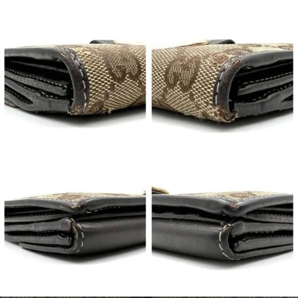 GUCCI Heart Long Wallet GG Canvas & Leather - Picture 7 of 10